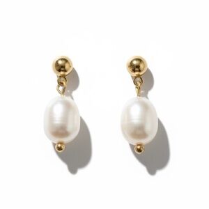 Classic Faux Pearl Drop Earrings